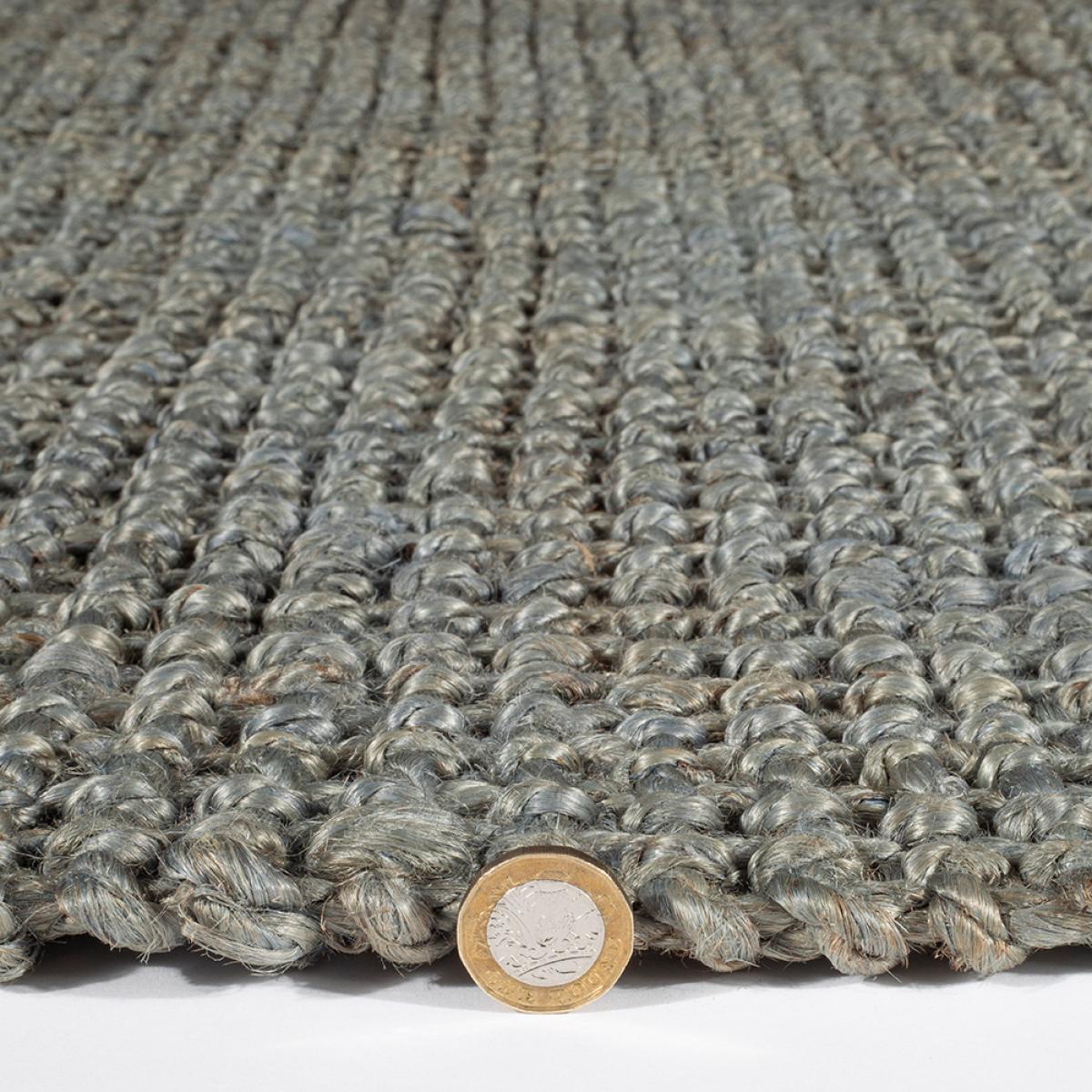 Whitefield Boucle Jute Modern Rug in Grey 120x170cm – image 3