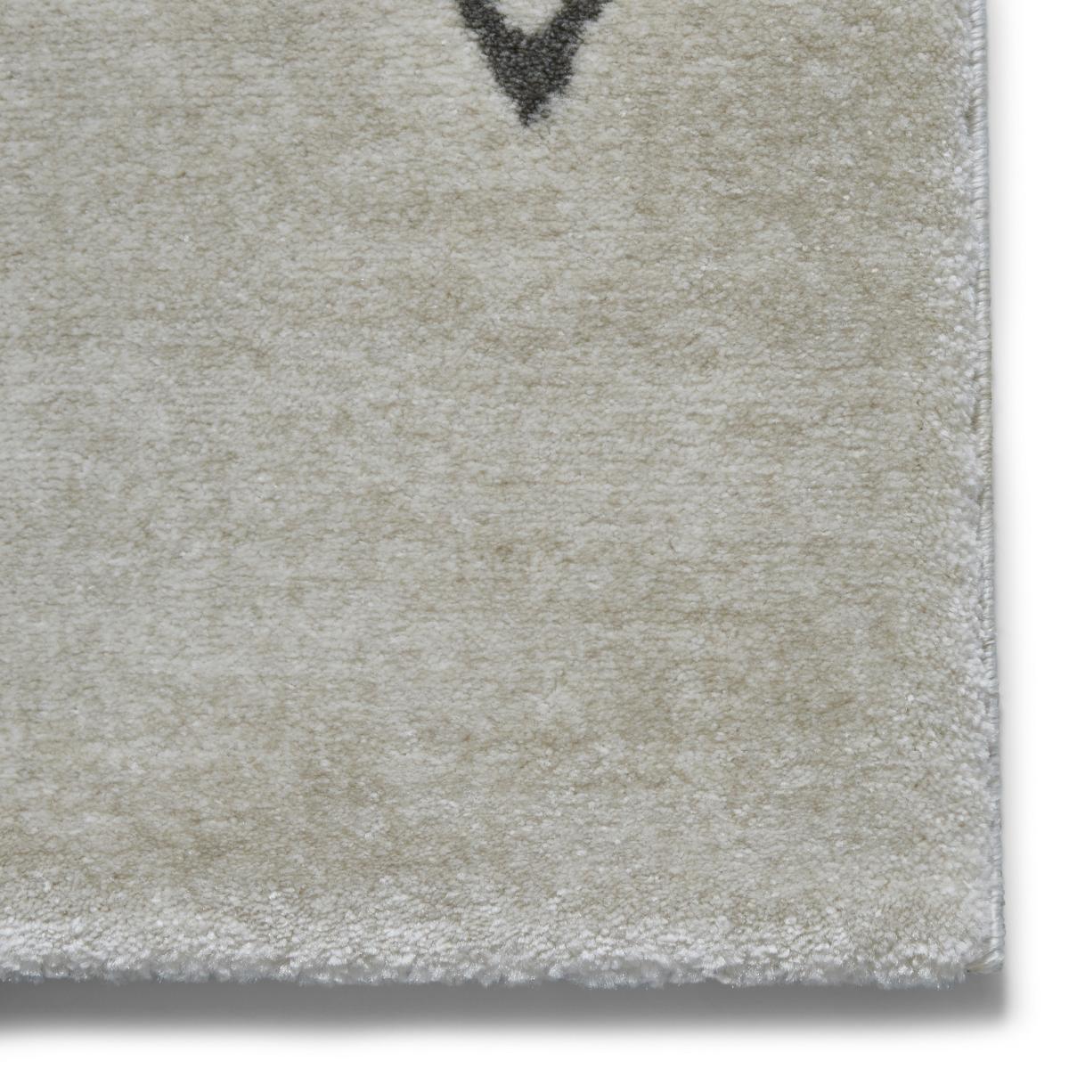 Aurora 54238 Geometric Soft Rugs in Light Beige Grey 120x170cm – image 2
