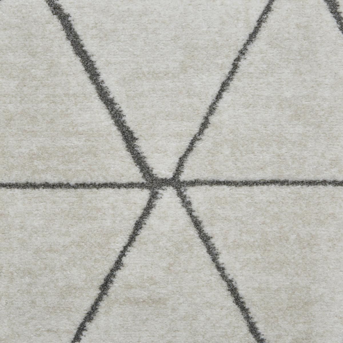 Aurora 54238 Geometric Soft Rugs in Light Beige Grey 120x170cm – image 3