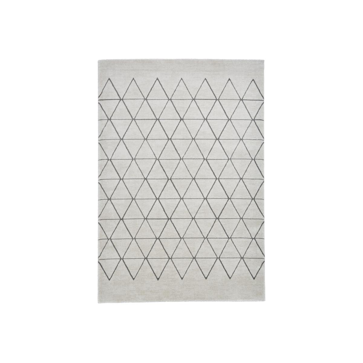Aurora 54238 Geometric Soft Rugs in Light Beige Grey 120x170cm – image 1