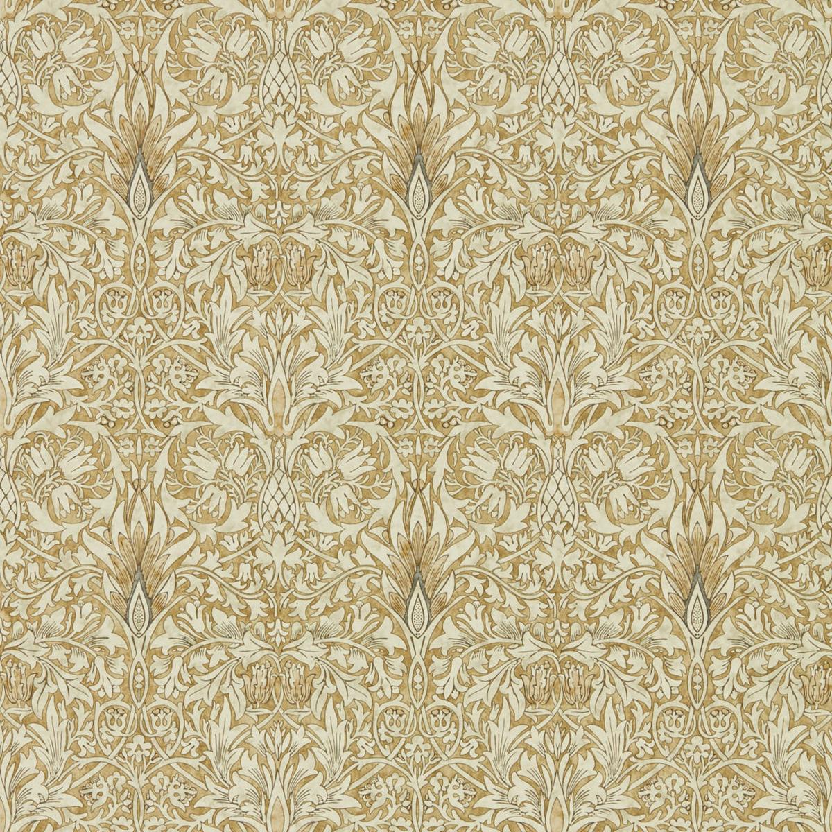 Snakeshead Wallpaper 216429 by Morris & Co in Gold Linen Roll – image 5