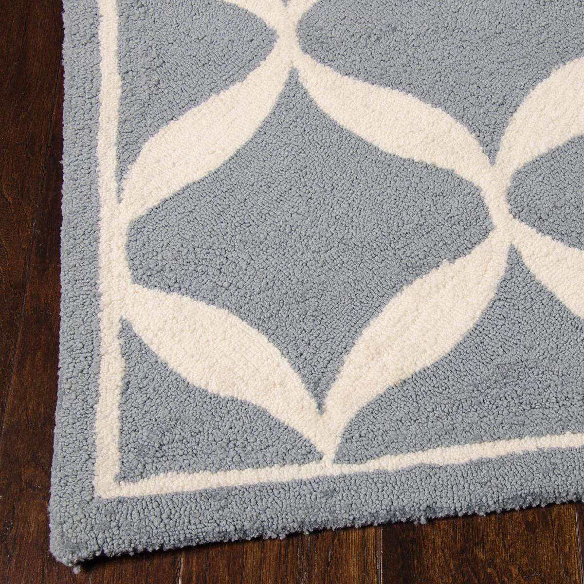 Decor Rugs DER06 by Nourison in Slate and White – image 2