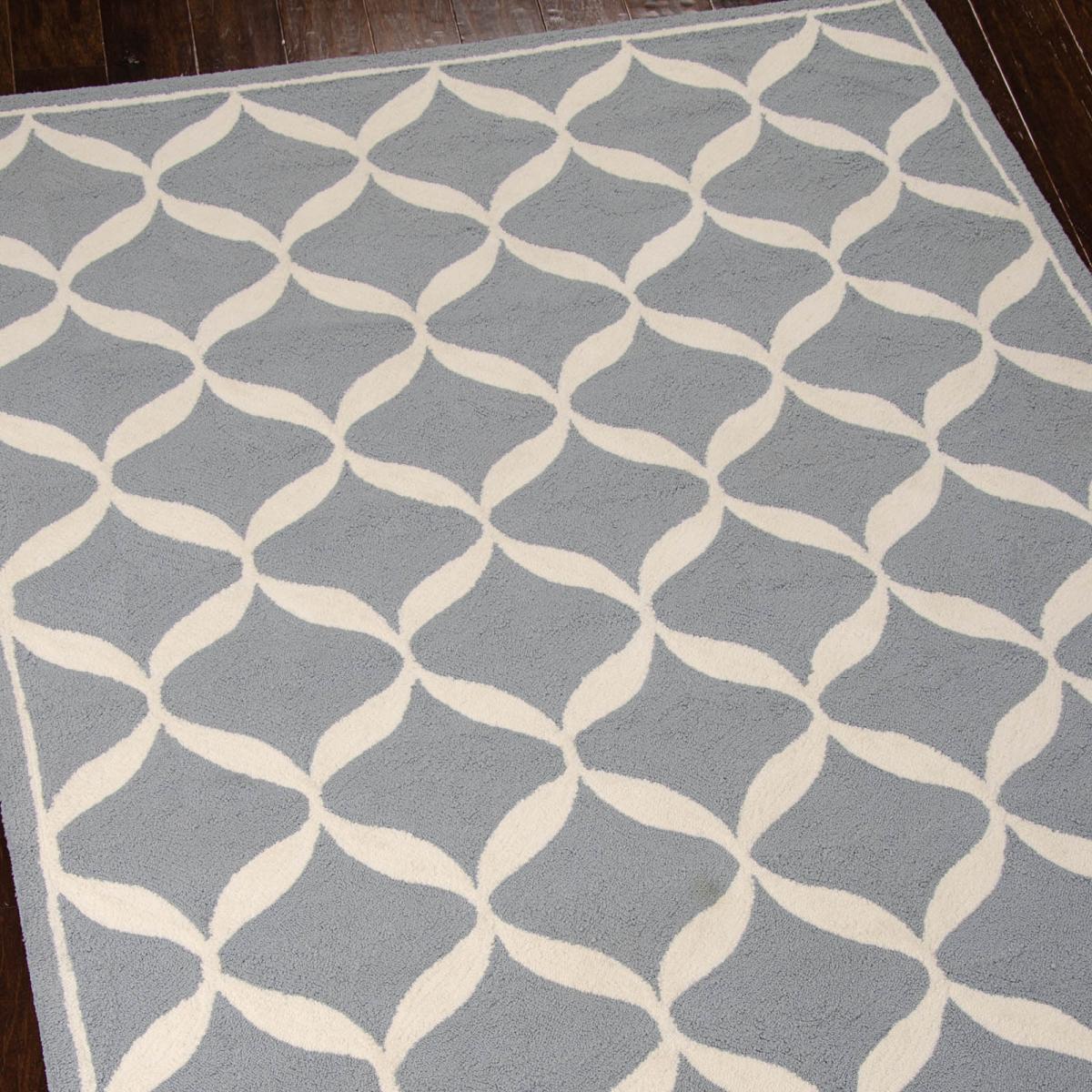 Decor Rugs DER06 by Nourison in Slate and White – image 1