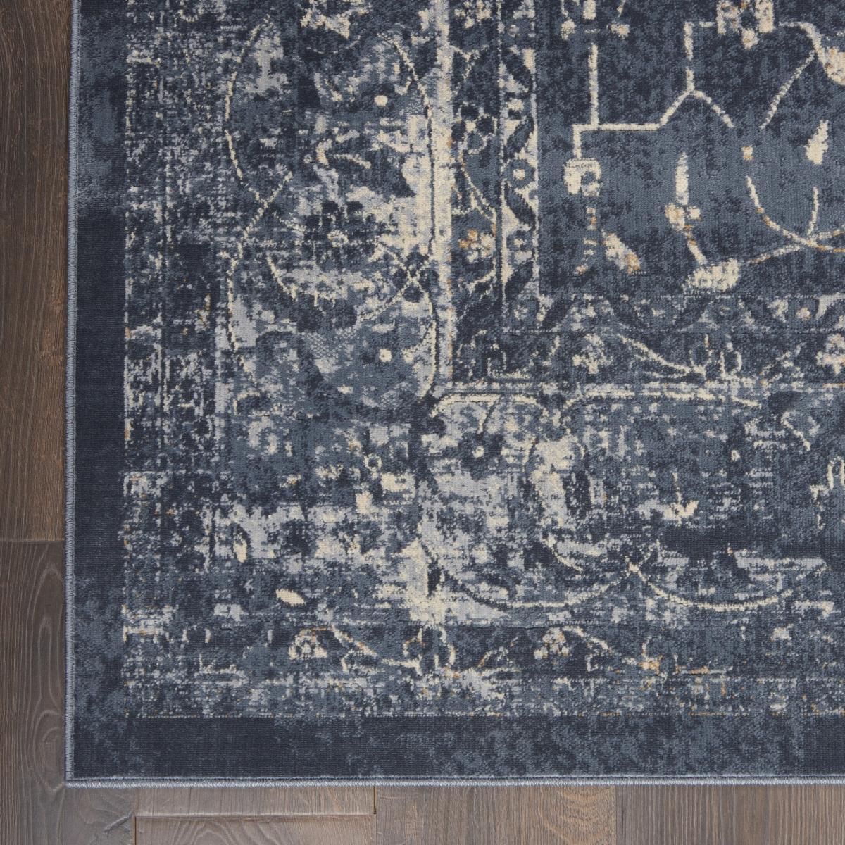 Malta Traditional Border Rugs MAI11 by Kathy Ireland in Navy 160x231cm – image 4