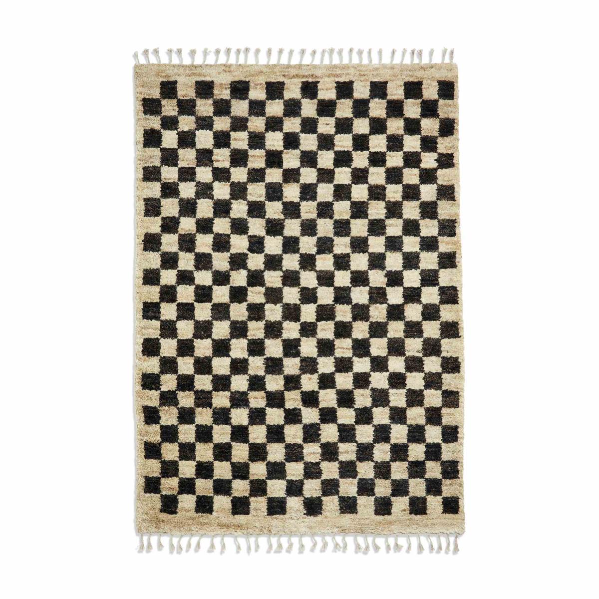 Hemp 26588 Shaggy Checked Rugs in Multi120X170cm – image 5