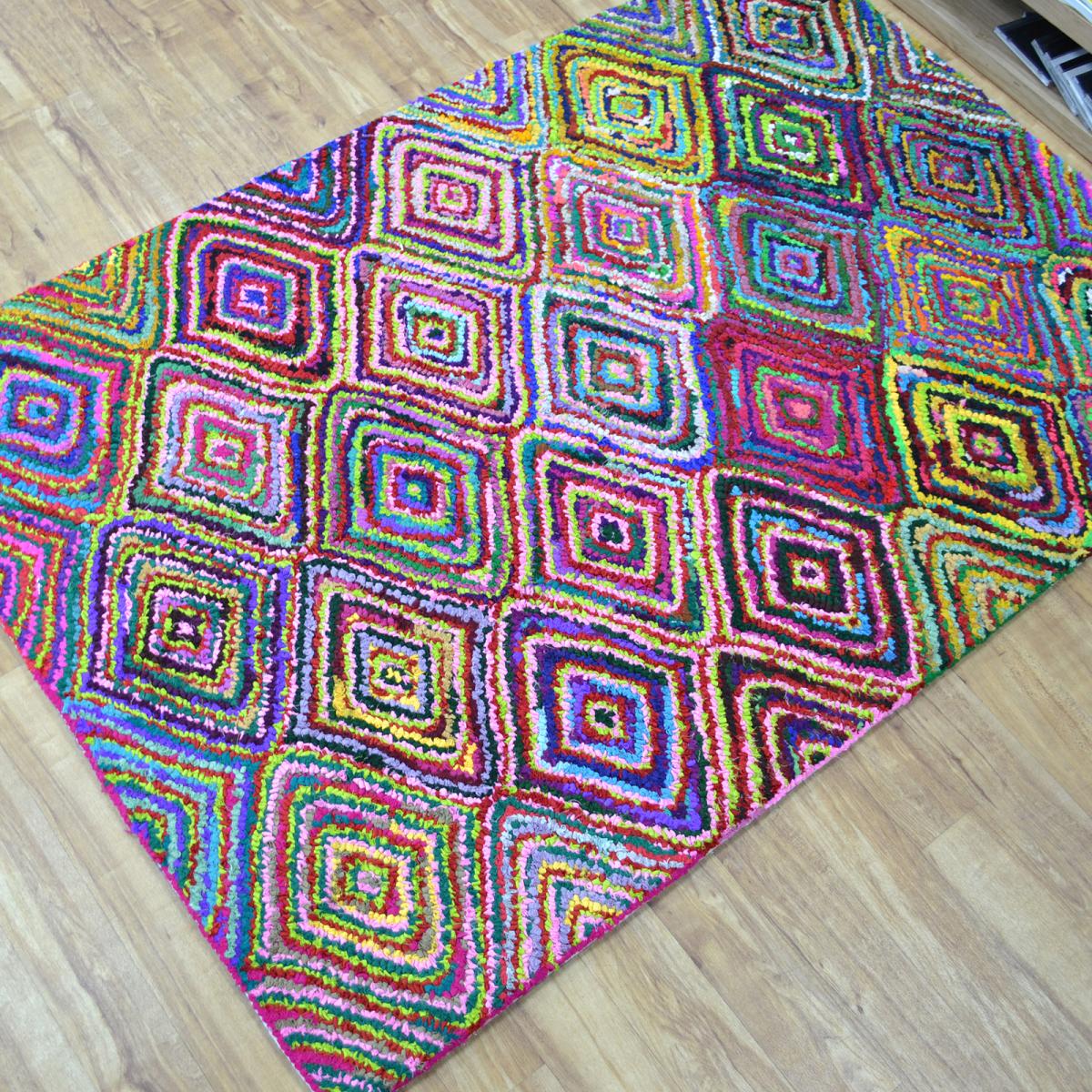 Cotton Chindi Aston Multicoloured Rugs 02 120x170cm – image 4