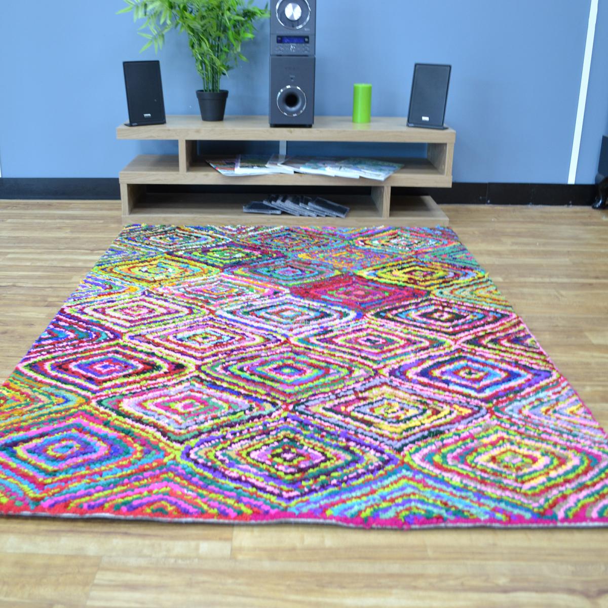 Cotton Chindi Aston Multicoloured Rugs 02 120x170cm – image 5