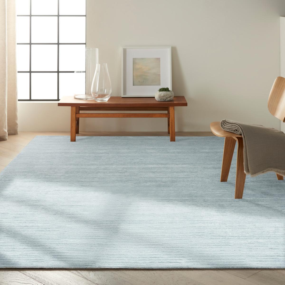 Calvin Klein Linear CK010 LNR01 Rugs in Light Blue160x221cm – image 3