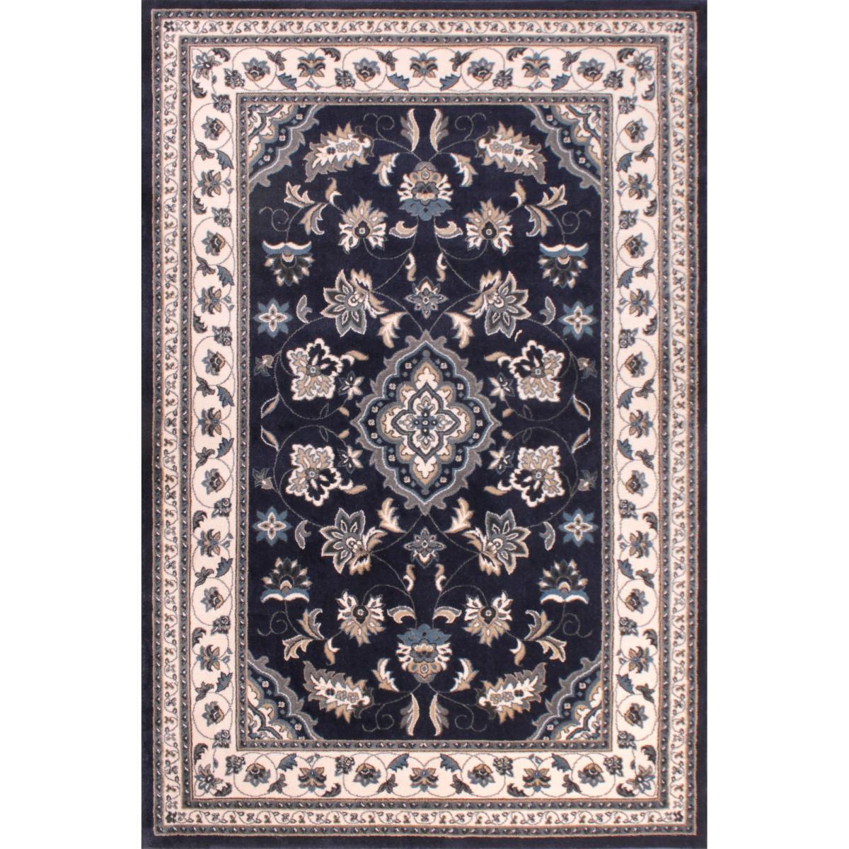 Sherborne Traditional Bordered Rugs in Navy Blue80x150cm – image 5