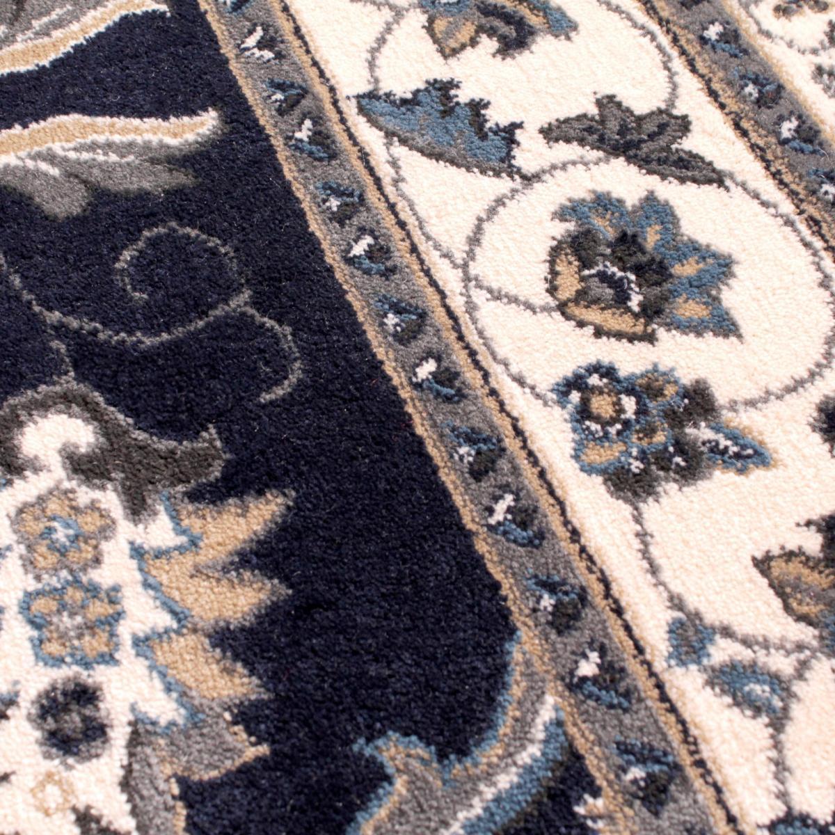Sherborne Traditional Bordered Rugs in Navy Blue80x150cm – image 1