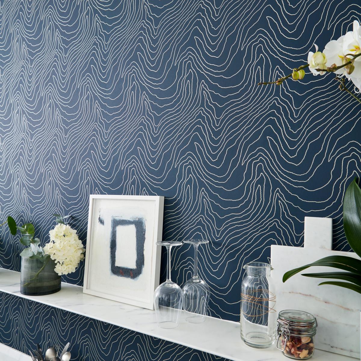 Formation Wallpaper 111591 by Harlequin in Moonlight BlueRoll – image 2