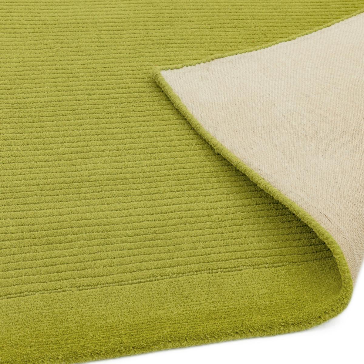 York Plain Wool Rugs in Green 80x150cm – image 3