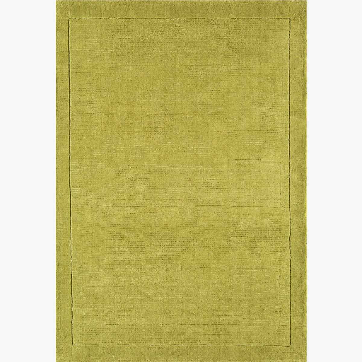 York Plain Wool Rugs in Green 80x150cm – image 1
