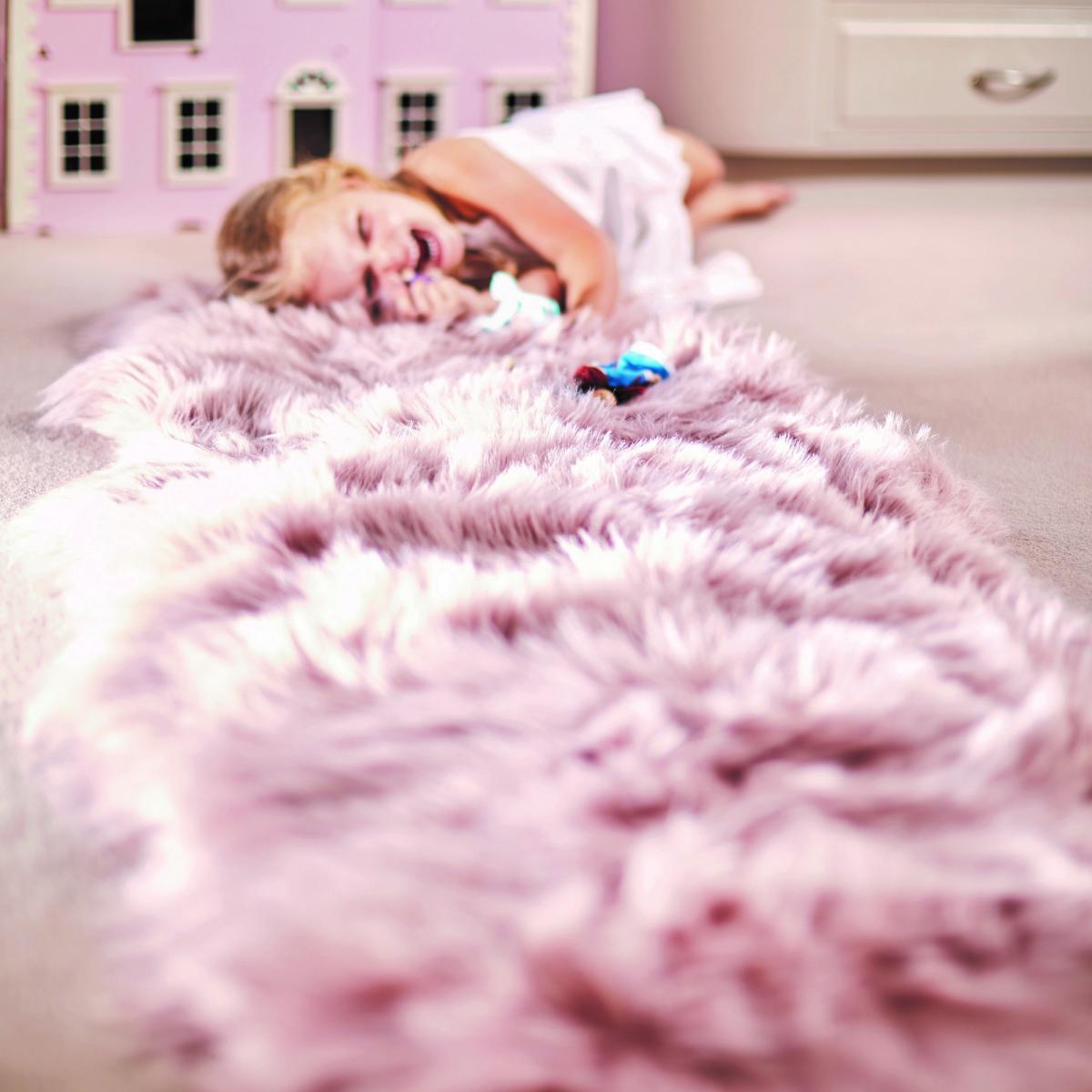 Genuine Sheepskin Rugs in Adobe Rose – image 1
