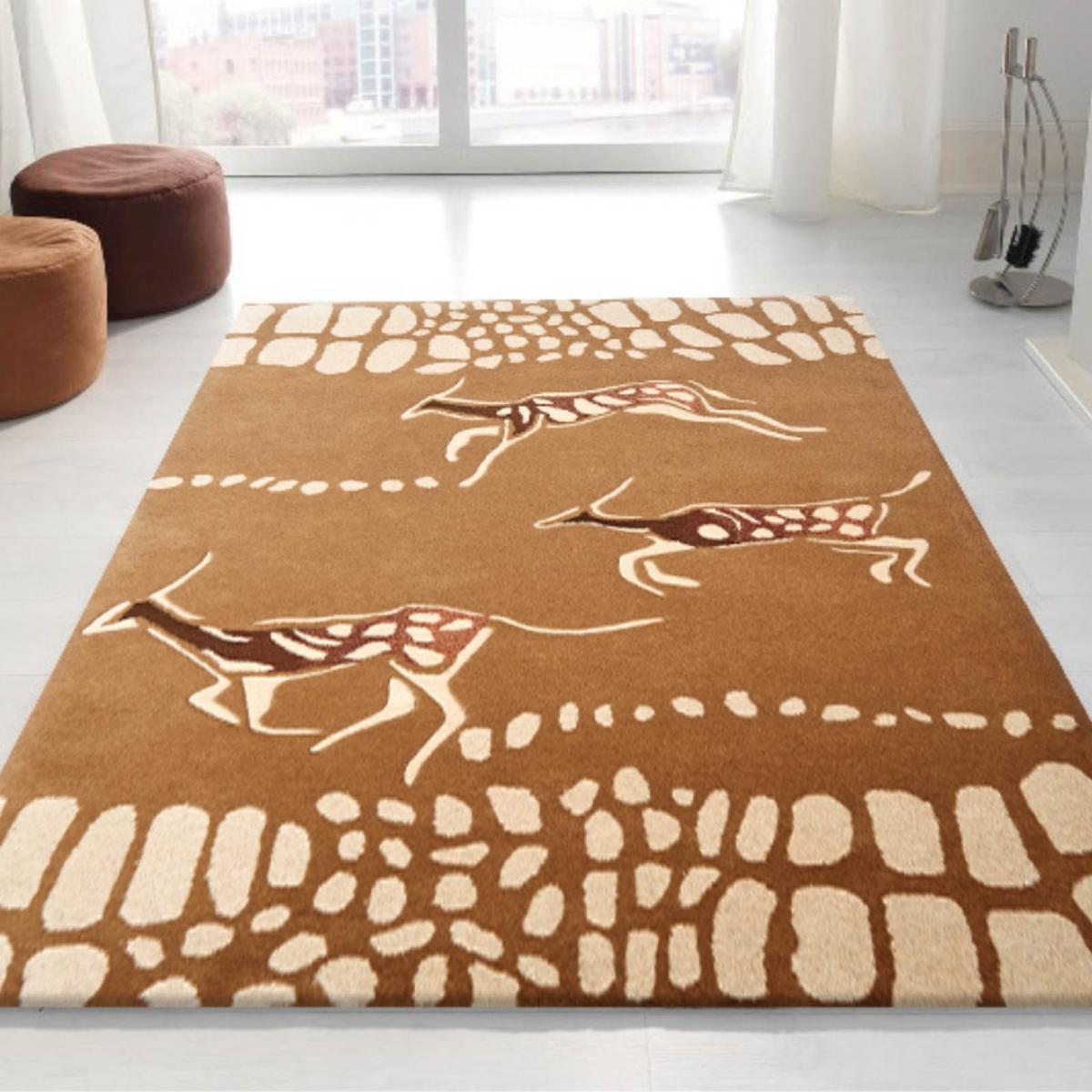 Kalahari Gazelle Rugs in Beige and Ivory – image 1