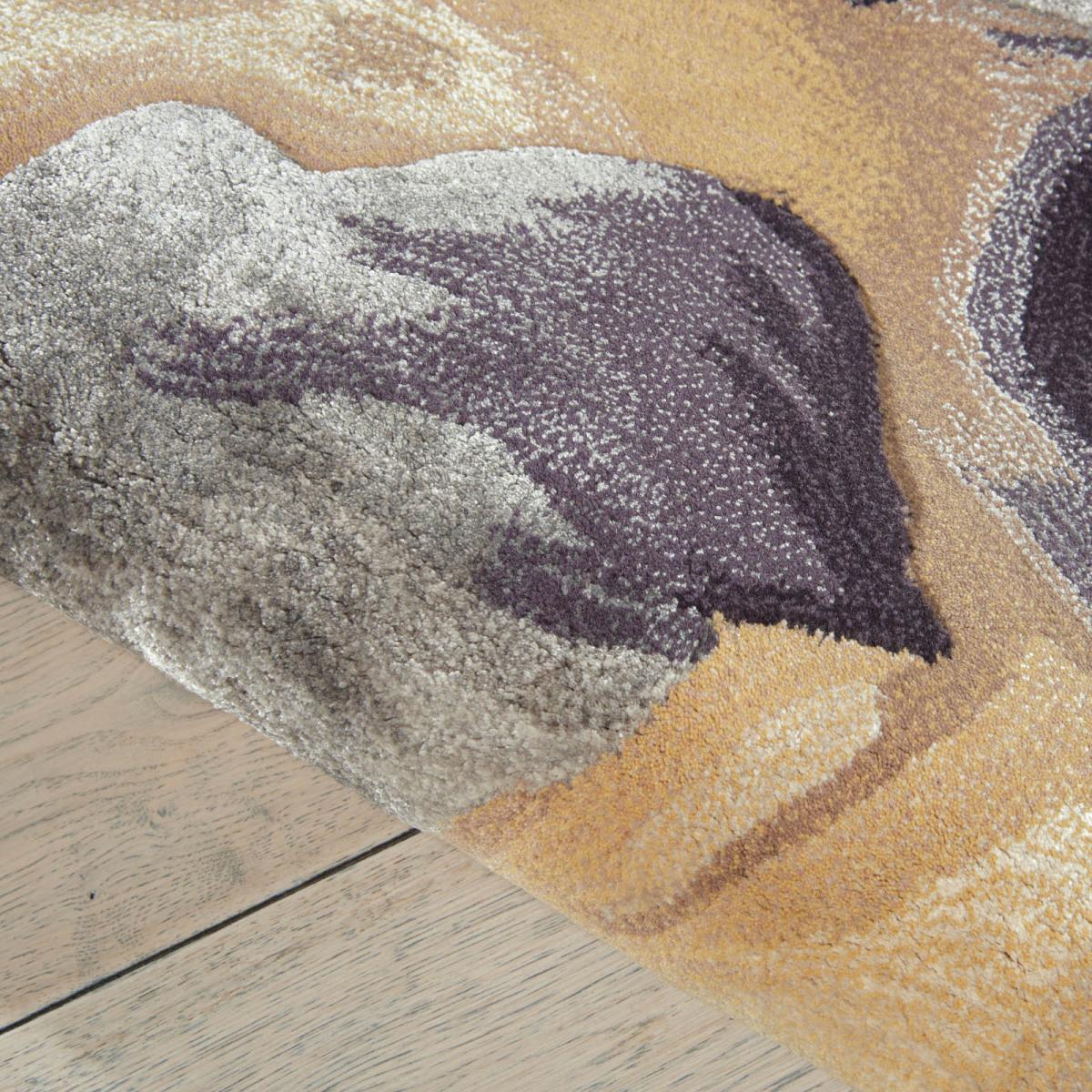 Prismatic Modern Abstract Rugs PRS02 by Nourison in Beige and Silver Grey&nbsp;259x351cm – image 3