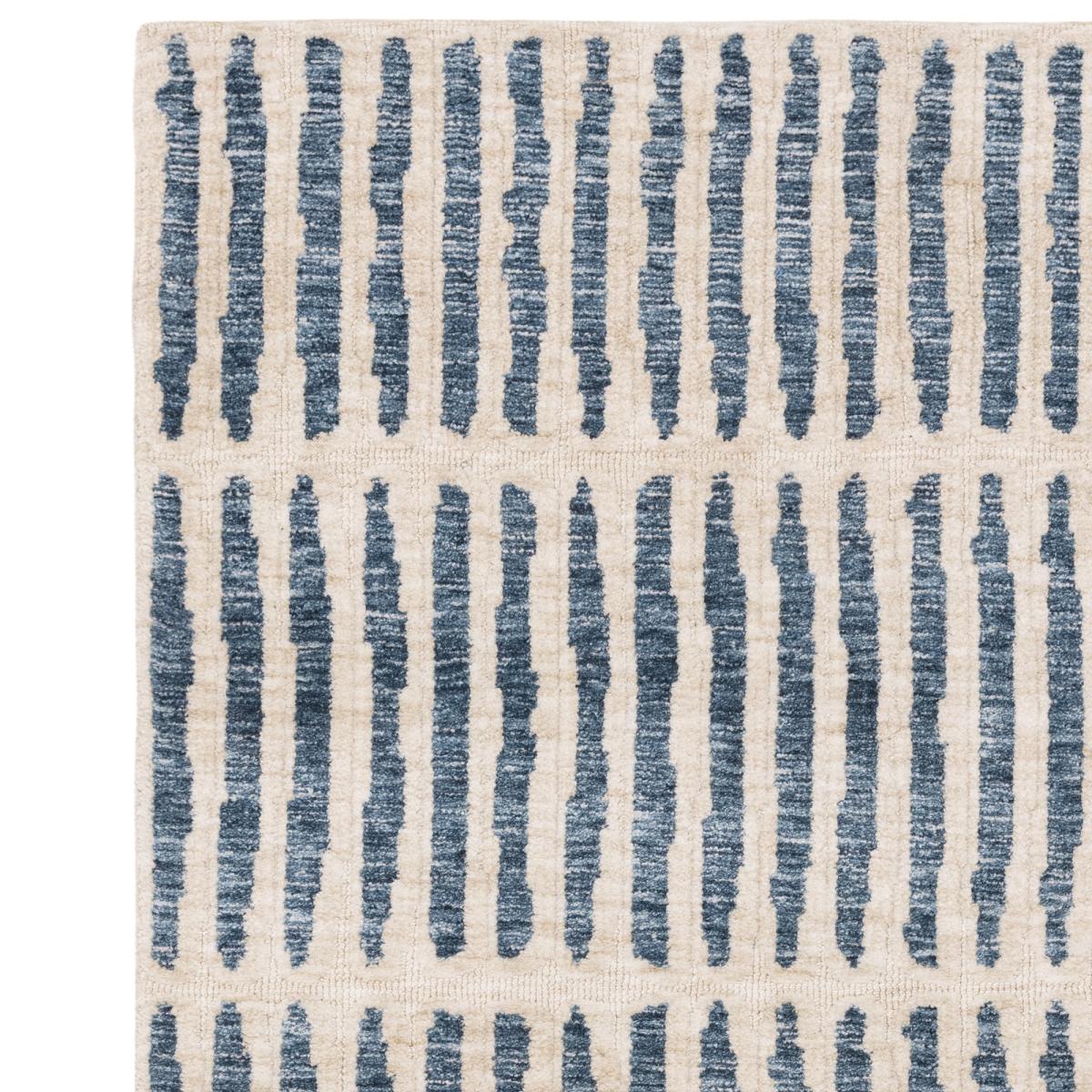 Mason Grid Modern Geometric Rugs in Blue Cream200x290cm – image 3