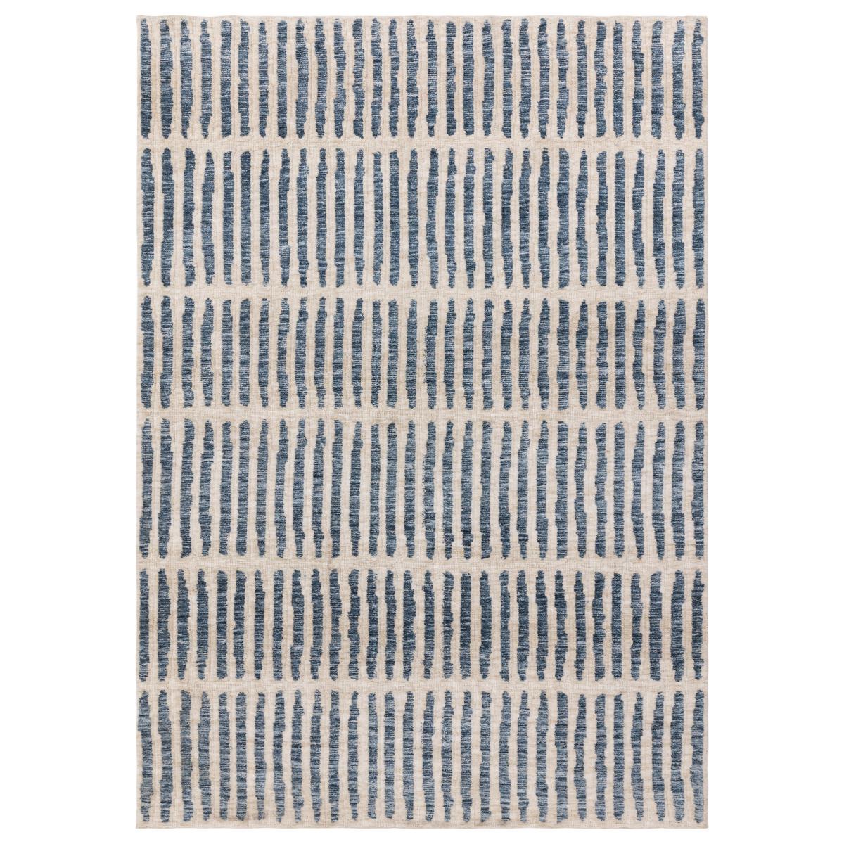 Mason Grid Modern Geometric Rugs in Blue Cream200x290cm – image 5