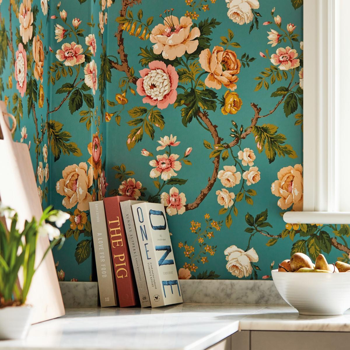 Hykenham Wallpaper 217041 by Sanderson in High Sea Ginger&nbsp;Roll – image 3