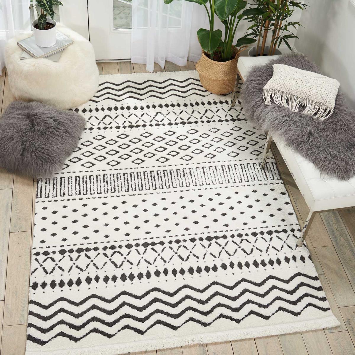 Kamala Rugs DS501 by Nourison in White 239x320cm – image 2