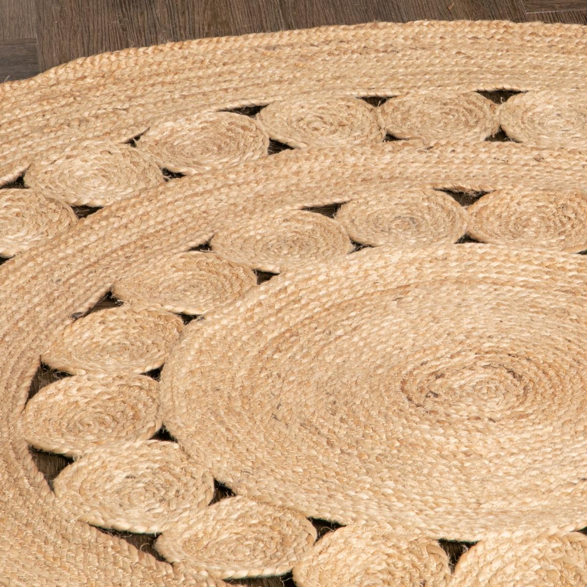 Twila Jute Circle Round Rug in Natural150x150cm – image 2