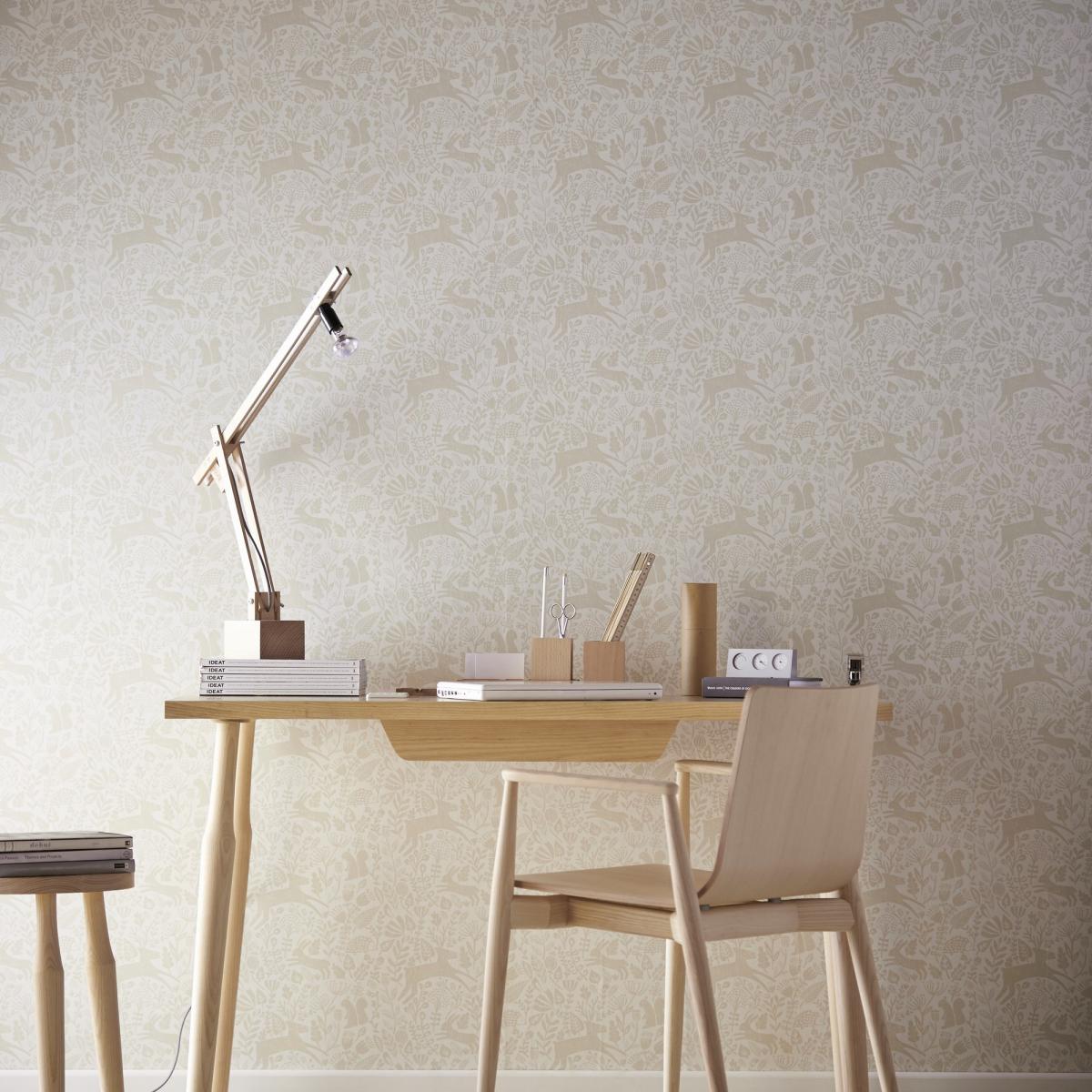 Kelda Wallpaper 111108 by Scion in Biscuit Brown Roll – image 2