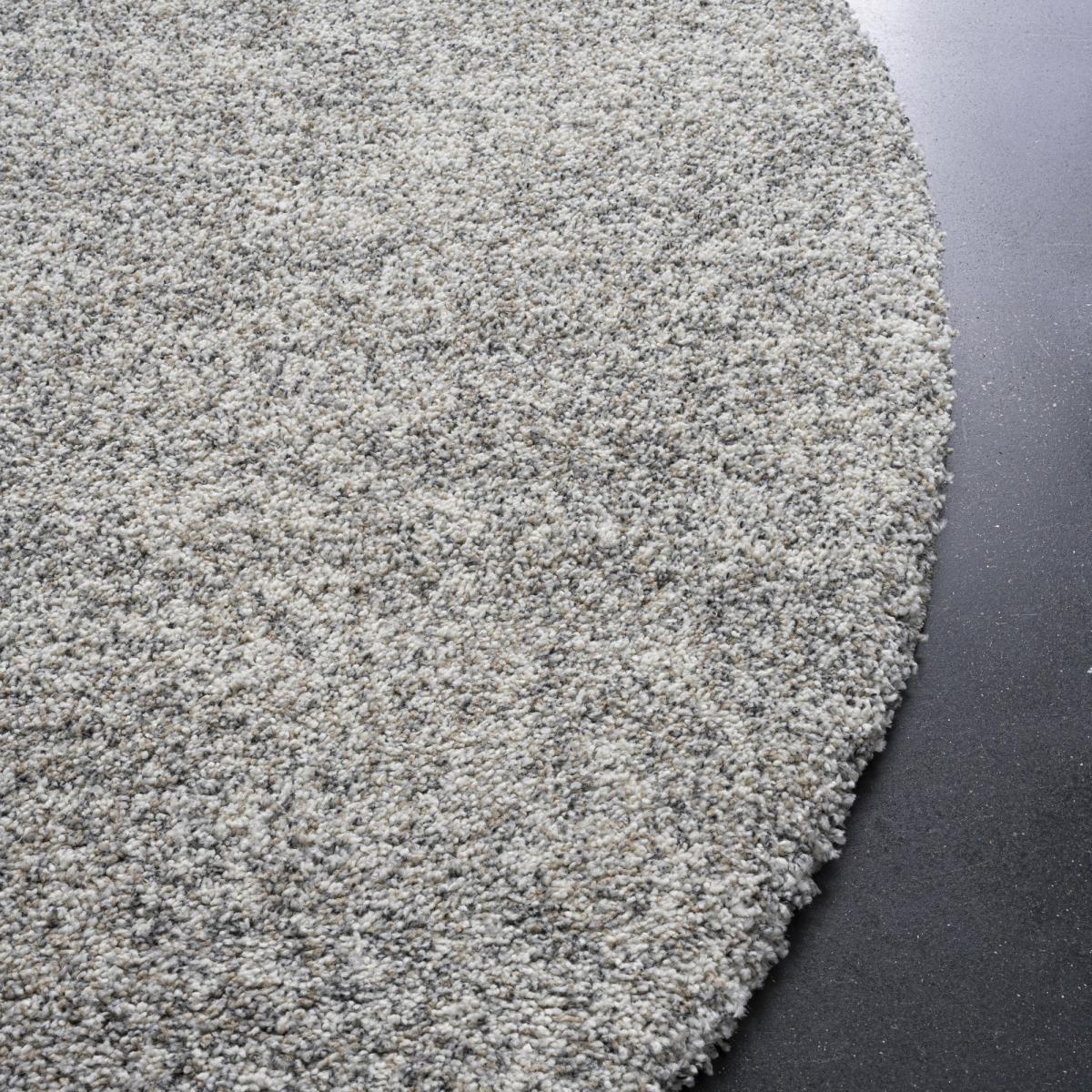 Mehari 23500 6258 Mottled Speckled Shaggy Circle Rugs in Beige – image 2