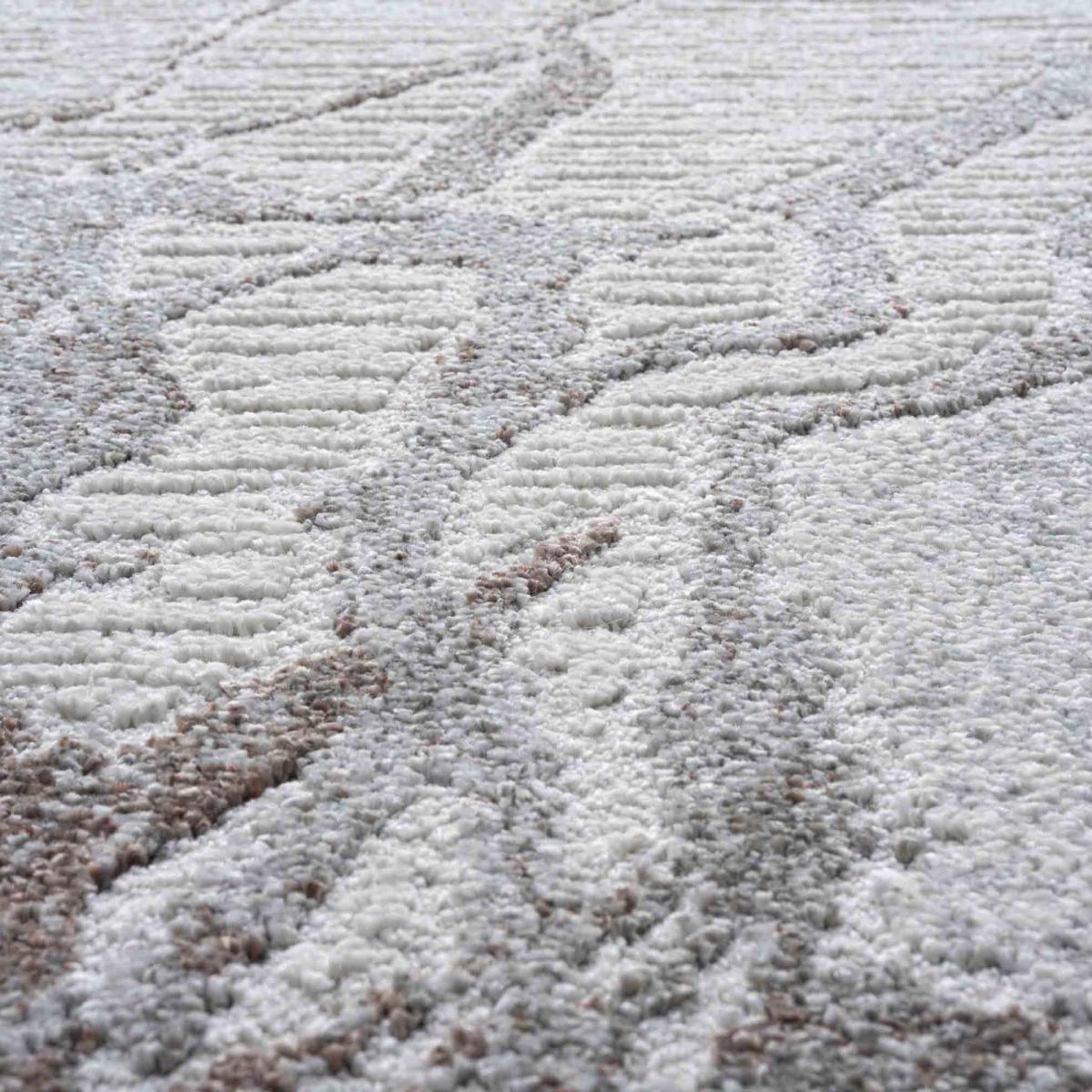 Milano 46014 6111 Abstract Marble Rugs in Grey 240x340cm – image 2