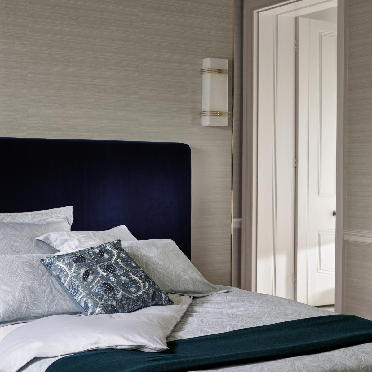 Ebru Marbled Bedding Duvet Cover and Pillowcase by Zoffany in Seine Blue&nbsp;200x200cm – image 2