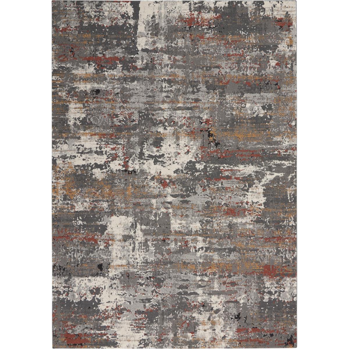 Tangra TNR02 Abstract Rug by Nourison in Grey Multicolour162x223cm – image 5