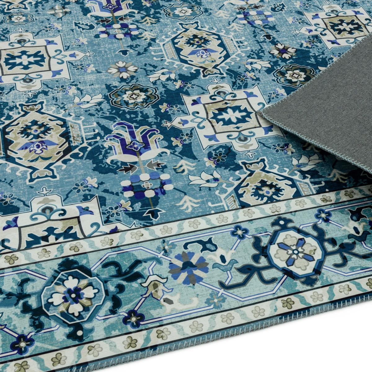Syon SY02 Traditional Rugs in Ziba Blue&nbsp;120x170cm – image 5