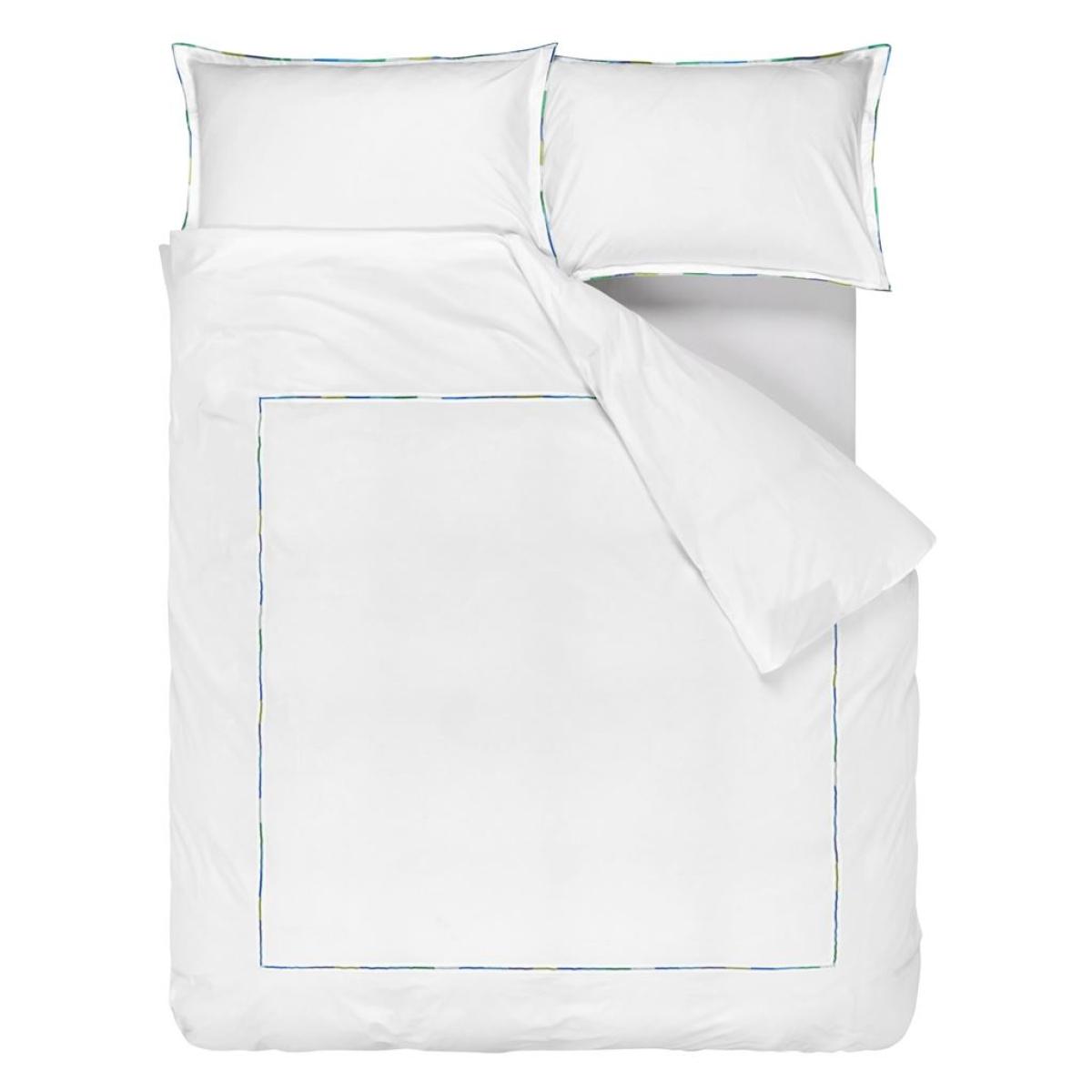 Pimlico Plain Duvet Cover and Pillowcase in Aqua Blue by Designers Guild 260x220cm – image 4
