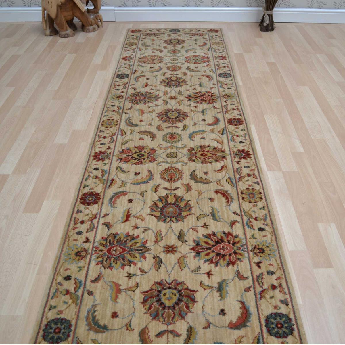 Living Treasure Traditional Bordered Hallway Runner Rug by Nourison LI04 in Ivory &nbsp;76x366cm – image 2
