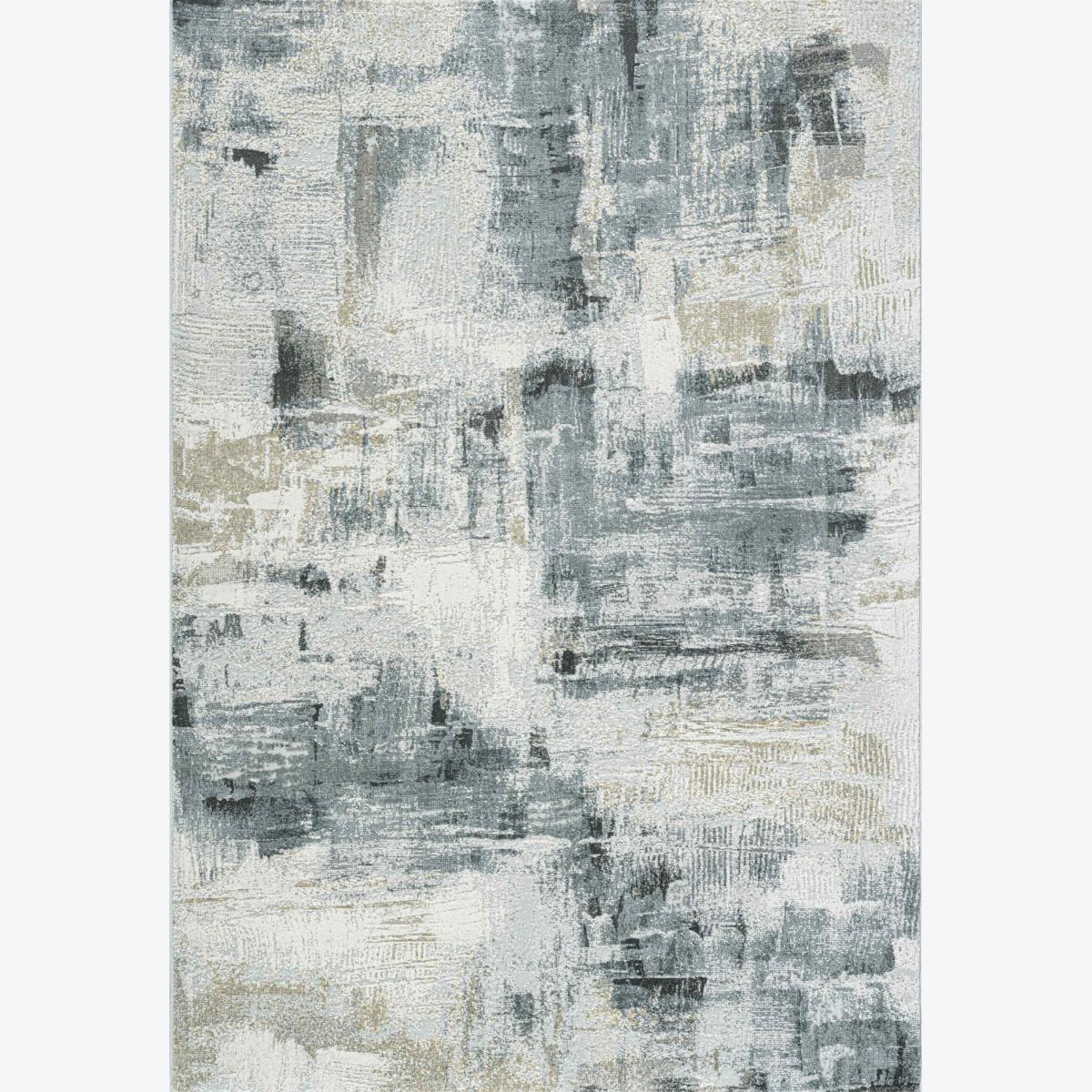 Canyon Abstract Modern Rug 52067 6676 in Cream White80x150cm
