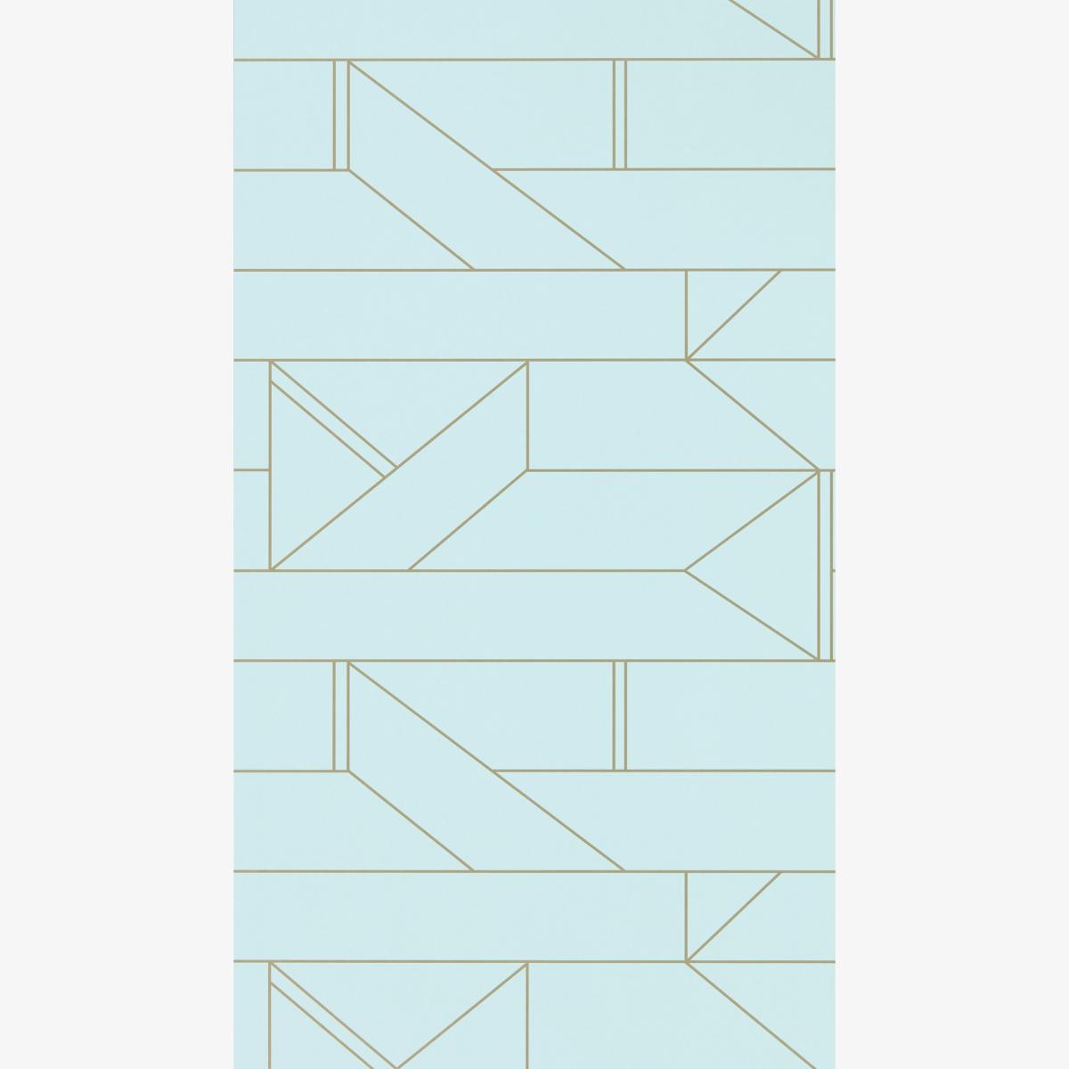 Barbican Geometric Wallpaper 112015 by Scion in Sky Blue Roll
