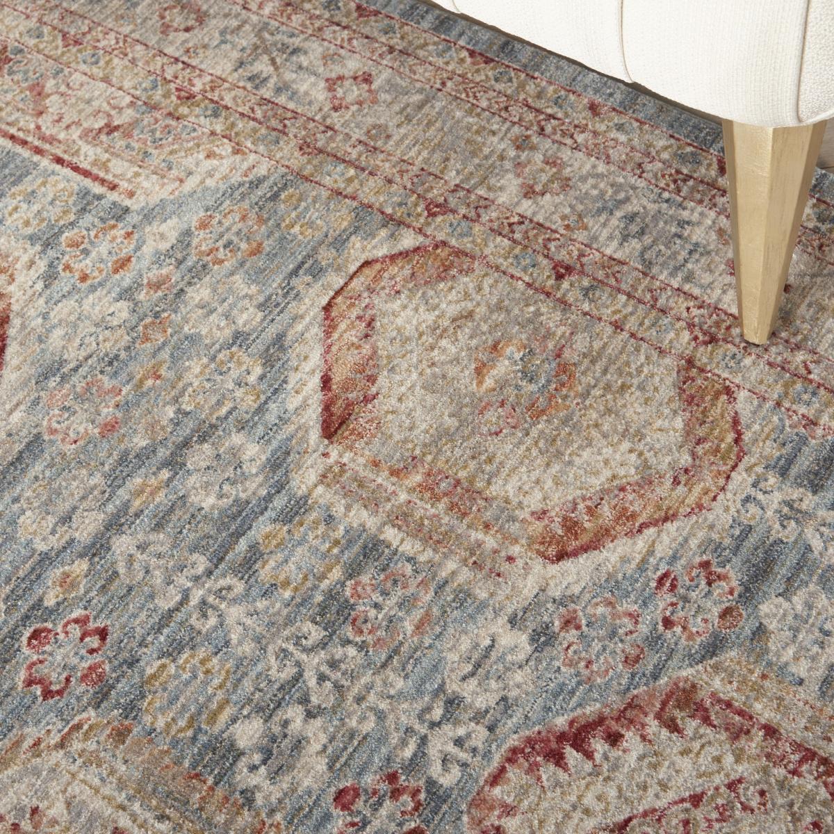 Homestead Rugs HMS01 in Light Blue Multi by Nourison160x234cm – image 4