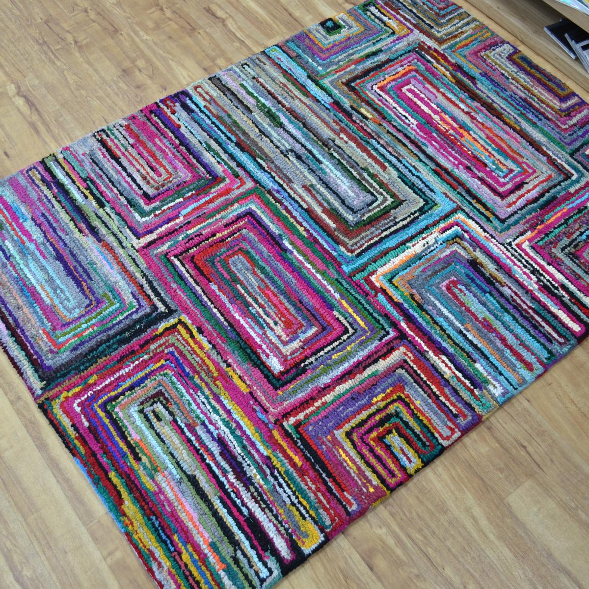 Cotton Chindi Galaxy Multicoloured Rugs 01 120x170cm – image 4