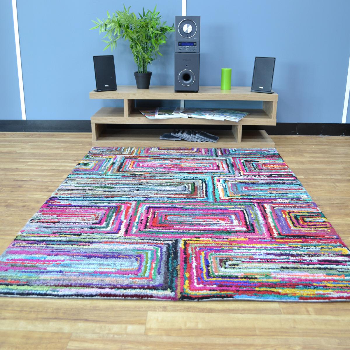 Cotton Chindi Galaxy Multicoloured Rugs 01 120x170cm – image 5