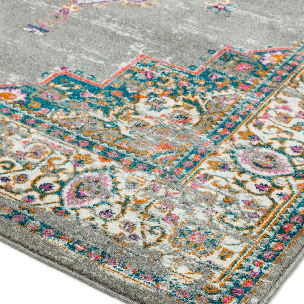 Colt CL02 Medallion Traditional Rugs in Grey 120x170cm – image 3