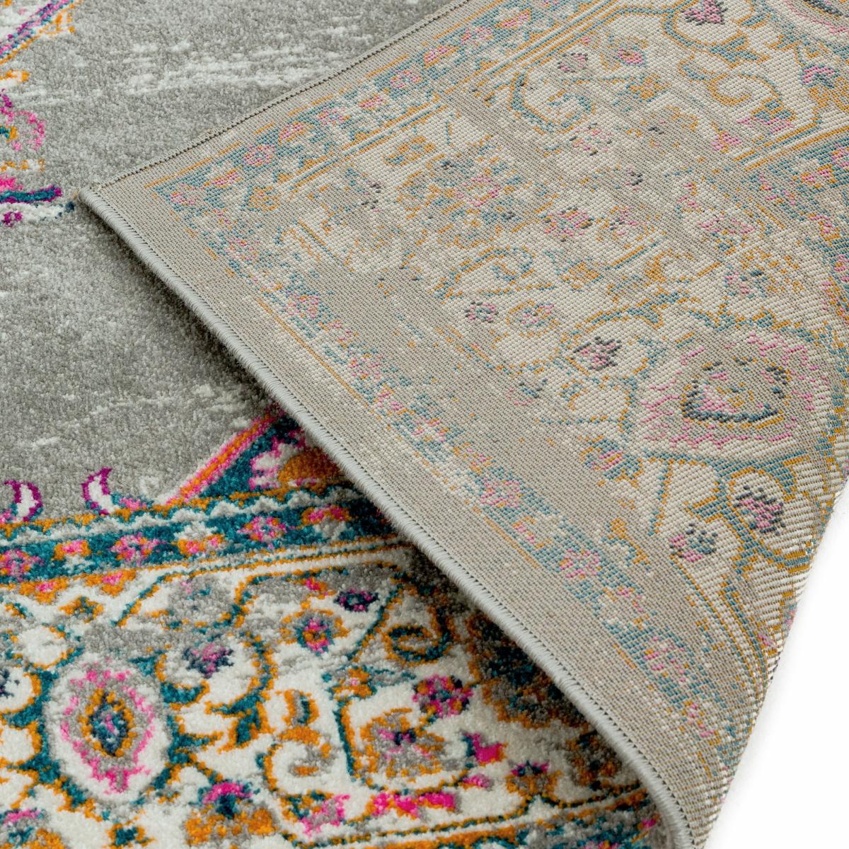 Colt CL02 Medallion Traditional Rugs in Grey 120x170cm – image 4
