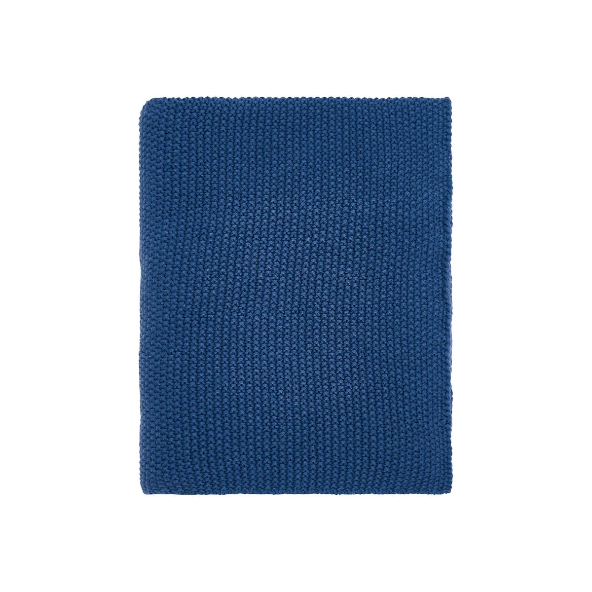 Very Rose & Peony Wool Throw by Sanderson in Blue 150x200cm – image 1