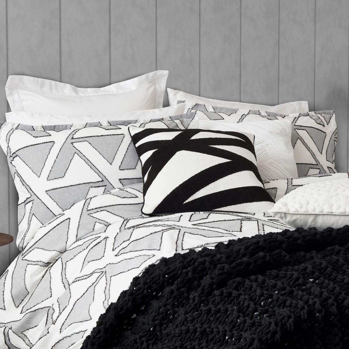 Nalu Alana Bedding by Nicole Scherzinger in White & Black 74x48cm – image 4