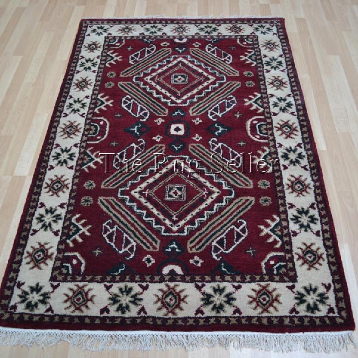 Kazak 1273 Red Traditional Rugs 90x150cm – image 4