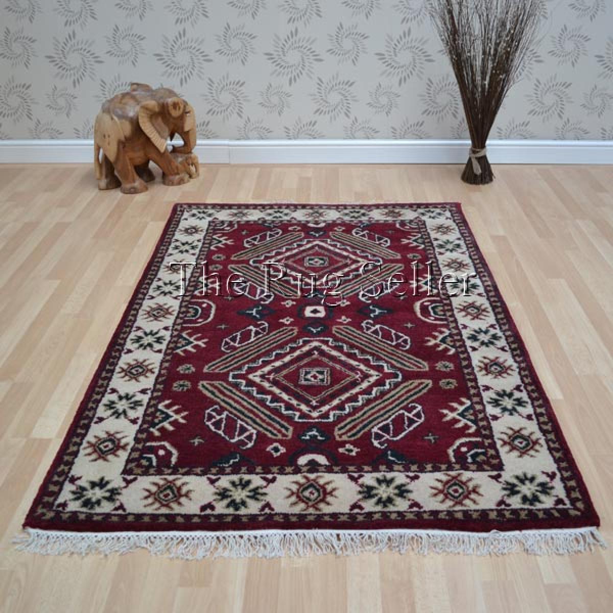 Kazak 1273 Red Traditional Rugs 90x150cm – image 1