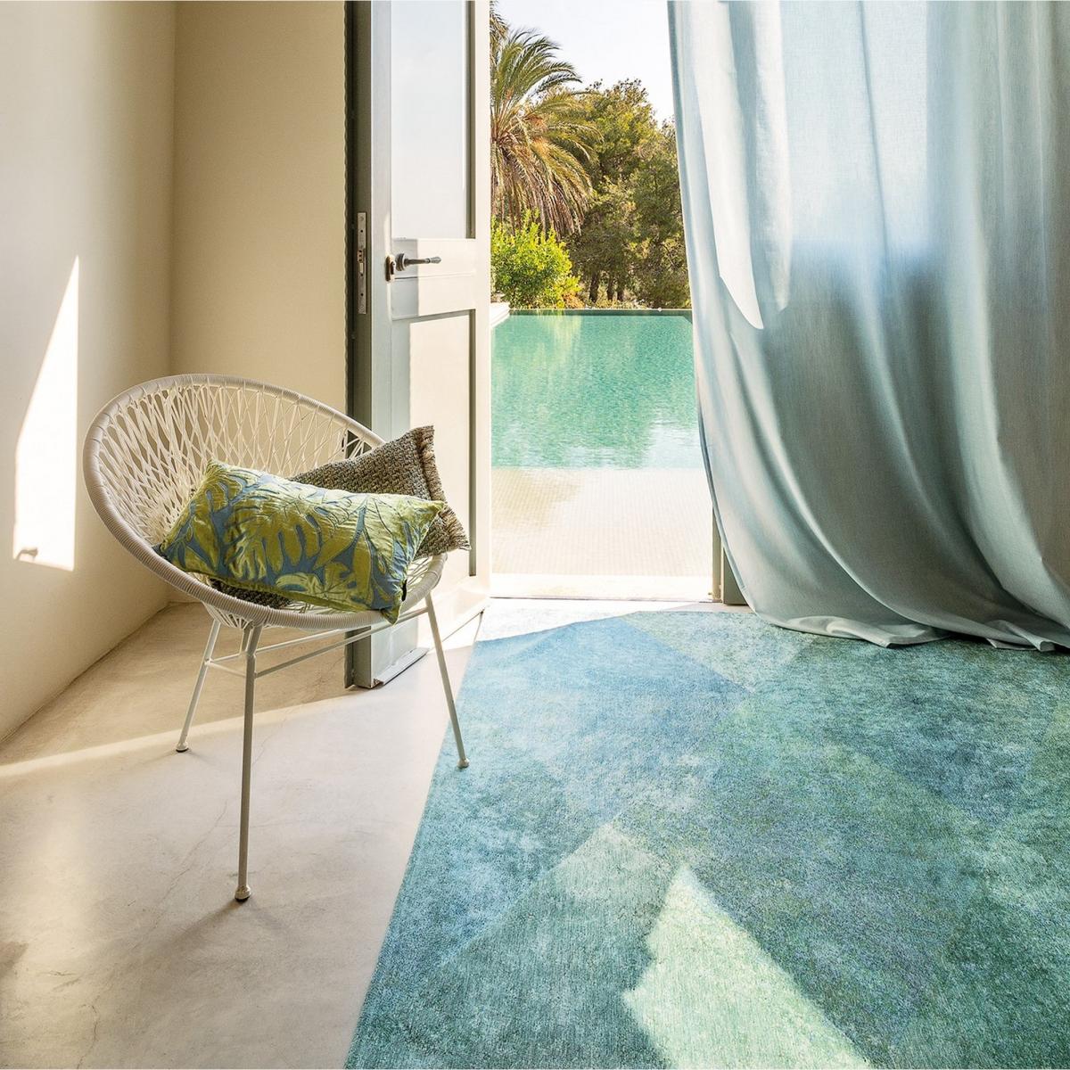 Louis De Poortere Designer Lisboa Rugs in 9053 Jade Green – image 1