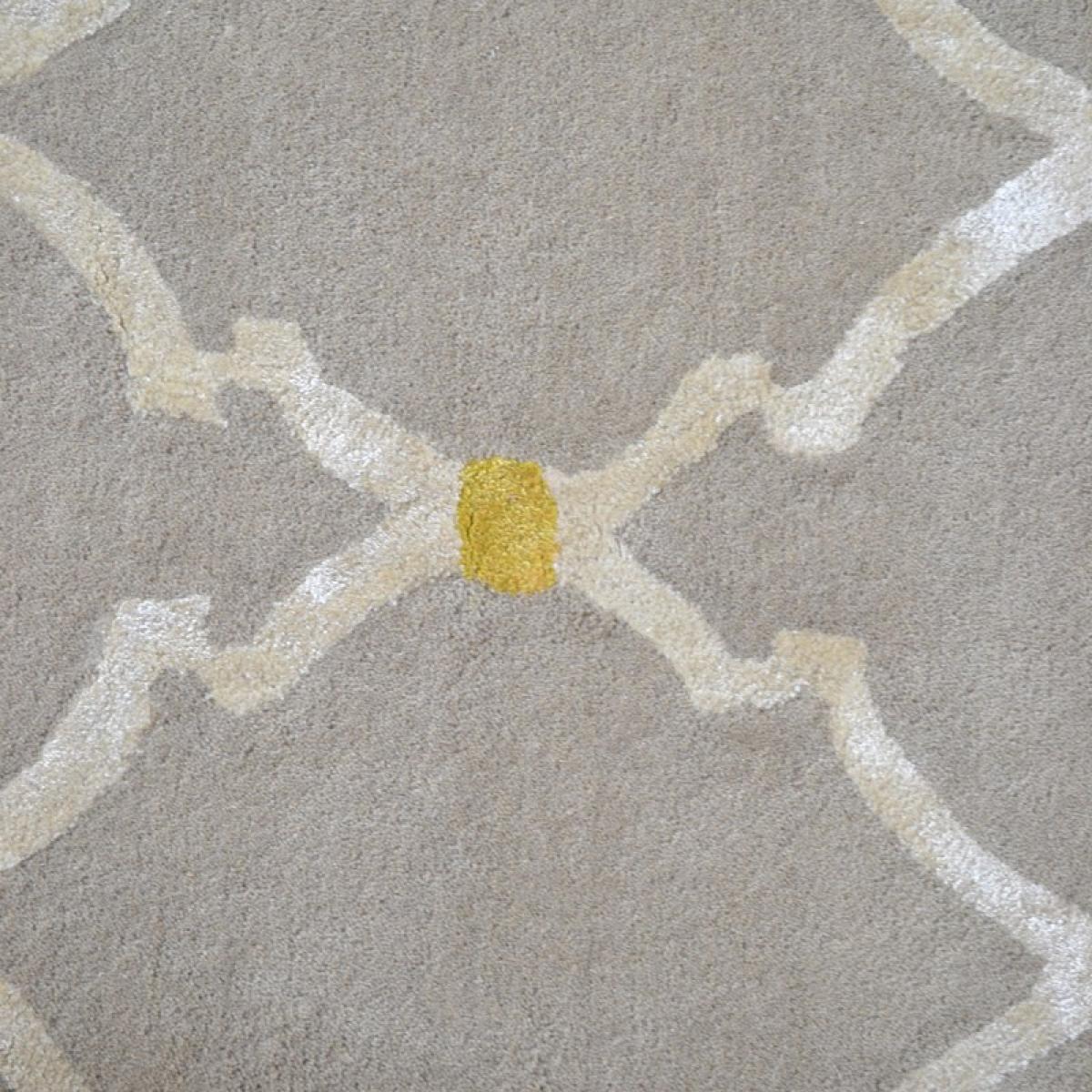 Empire Trellis Wool Runner Rugs in Stone 45501 by Sanderson70x300cm – image 3