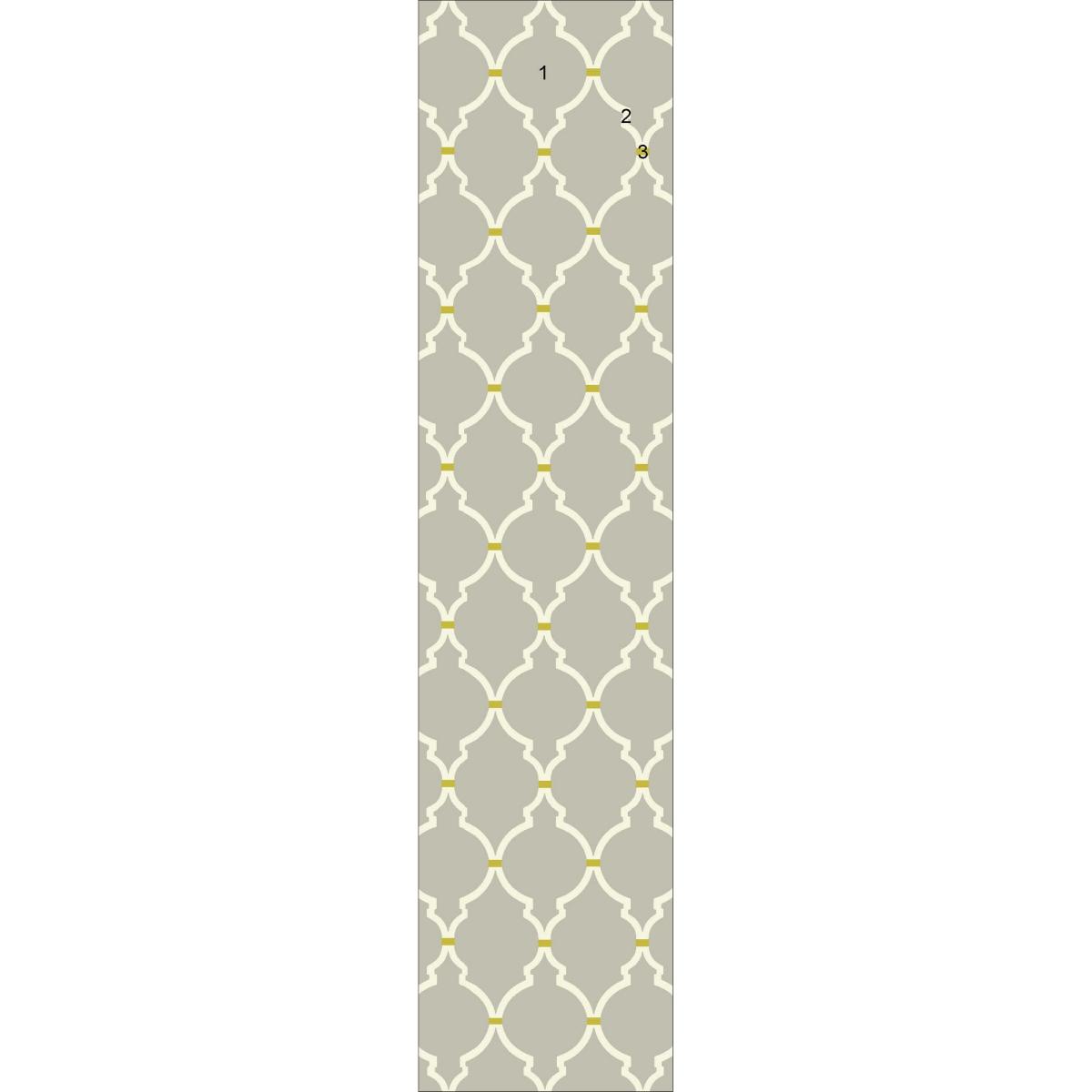 Empire Trellis Wool Runner Rugs in Stone 45501 by Sanderson70x300cm – image 4