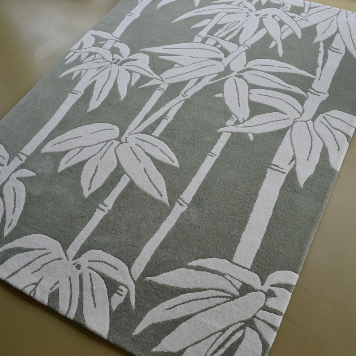 Japanese Bamboo Rugs 039507 in Jade by Florence Broadhurst – image 2
