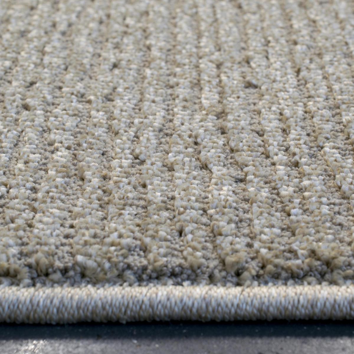 Geo Modern Abstract Textured Rugs 41008 9191 in Golden Beige240x340cm – image 3