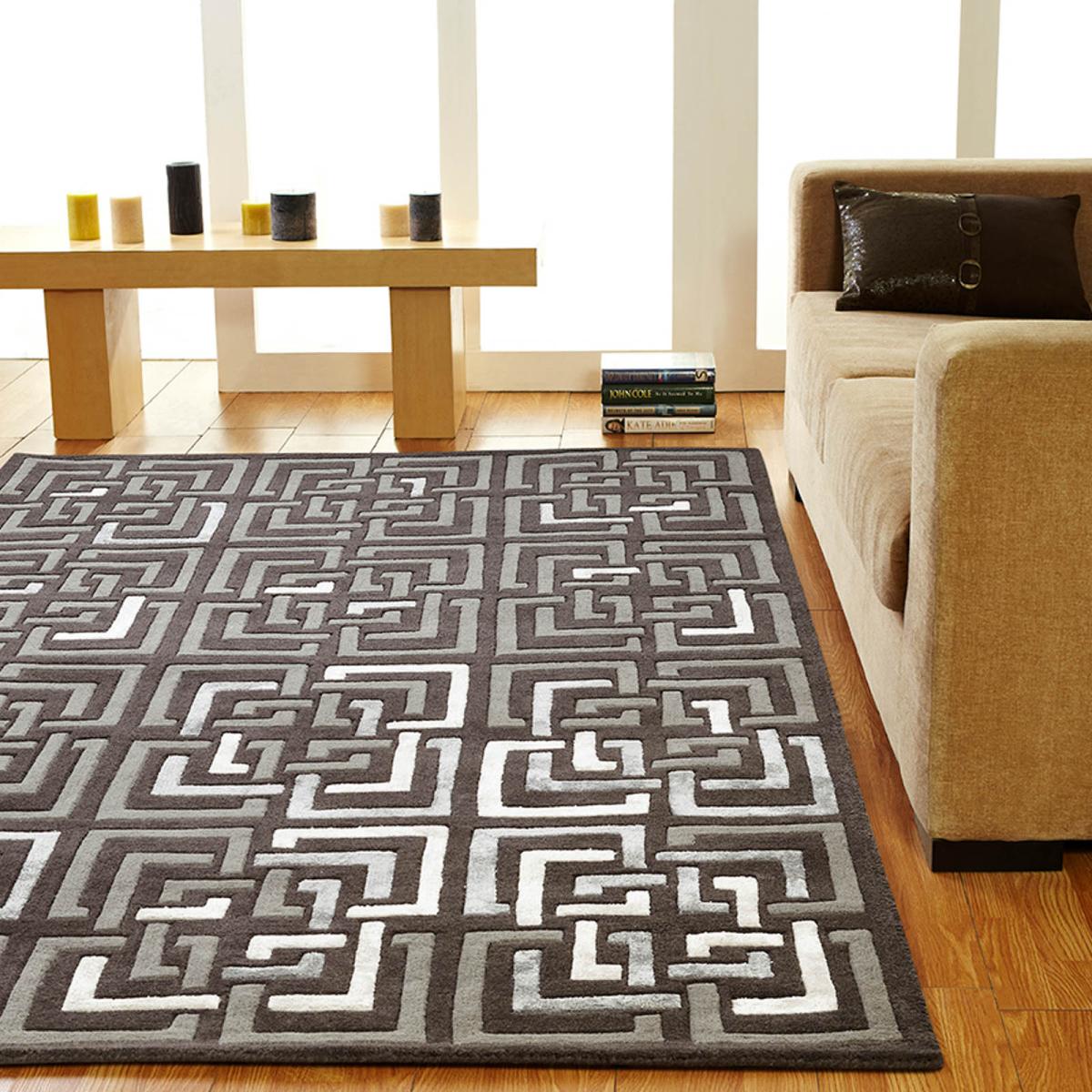 Unique Temple rugs in Charcoal – image 1